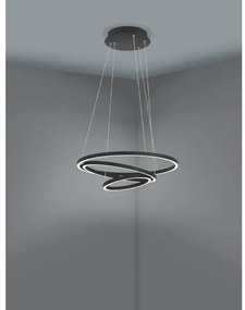 Eglo 900479 - LED Dimmelhető csillár zsinóron LOBINERO-Z LED/43,2W/230V fekete