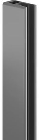 Mexen falcsík zuhanyfalhoz, gun metal - 800-00-95