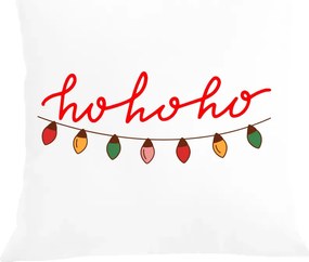 Karácsonyi párna díszpárnahuzat Ho Ho Ho Karácsonyi varázslat