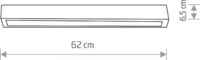 NOWODVORSKI 7597 STRAIGHT CEILING LED Modern Mennyezeti Lámpa T8 IP20