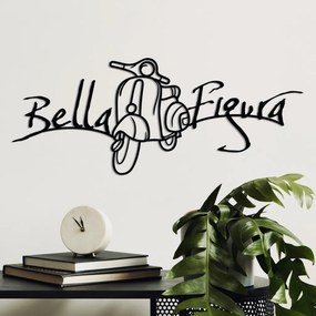 Bella fém fali dekoráció, 60×25 cm