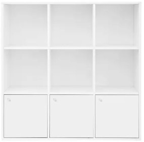 DOVARO fehér könyvespolc