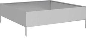 vidaXL horganyzott acél kerti magaságyás 100 x 100 x 33,5 cm