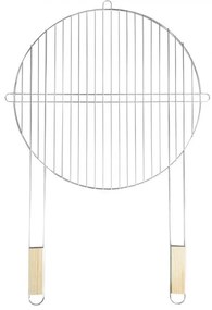 Kerek grillrács fa fogantyúval 51 cm