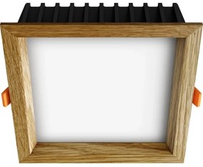 APLED - LED Lámpa SQUARE WOODLINE LED/12W/230V 3000K 17x17 cm tölgy tömör fa