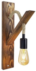 AHSAP fali lámpa 1xE27/40W/230V fenyő dió