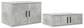 Tároló Ágykeret Beton Szürke 75x190 cm