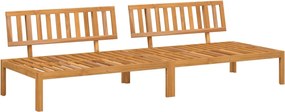 vidaXL 2 db tömör akácfa kerti raklap középső kanapé