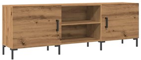 kézműves tölgy színű szerelt fa TV-szekrény 150 x 30 x 50 cm