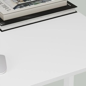 Dolgozószobai szett – összecsukható íróasztal ZARIMO 80×40 cm fehér + irodai szék AVOLA VELVET világosbarna