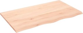 vidaXL kezeletlen tömör fa fürdőszobai pult 100 x 60 x 2 cm