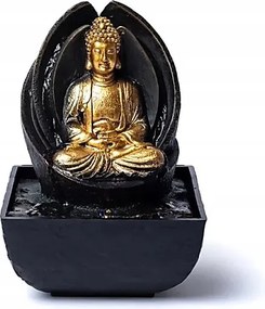 Vízi szökőkút meditáló Buddhával 13,3x13,3x17,5cm