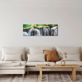 Kép - Varázslatos vízesések megtekintése (órával) (90x30 cm)