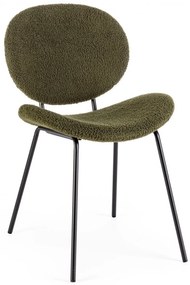 MADDIE modern boucle szék - zöld