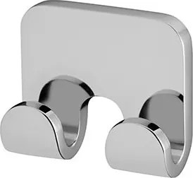 Fürdőszobai akasztó dupla Bisk króm