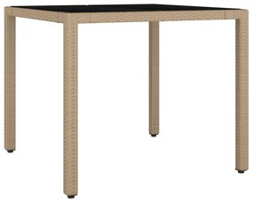 5 részes barna polyrattan kerti bisztrógarnitúra párnákkal