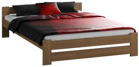 Fa ágy 140x200 Euro tölgy