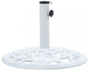 fehér öntöttvas napernyőtalp 12 kg 48 cm