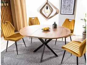 Kinyitható étkezőasztal GASTON 100(135)X100 cm, tölgy artisan dekor