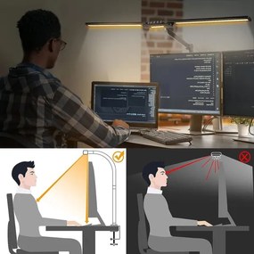 Brilagi - LED Dimmelhető érintős asztali lámpa VARIO LED/24W/230V 3000-6500K fekete