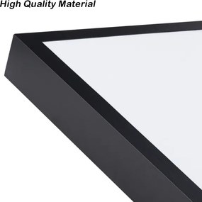 Brilagi -LED Fürdőszobai mennyezeti lámpatest FRAME LED/96W/230V 120x60 cm IP44 fekete