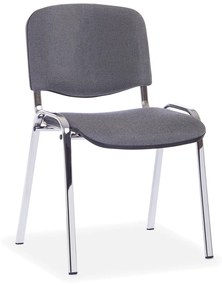 Viva konferencia szék, króm lábak, szürke