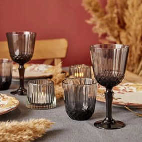 Füstszínű üvegből készült üvegedény, 320 ml, S