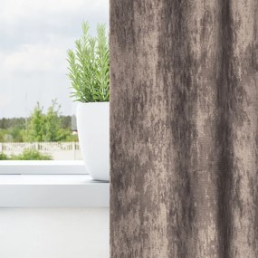 Velúr Függönyök 2 db Gyűrűkkel Kávé 260x140 cm