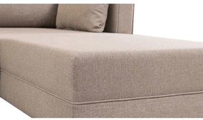 KORFU L-alakú jobb oldali sarokülőgarnitúra, krémszínű