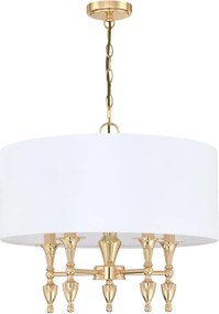 Cosmolight klasszikus csillár austin arany cosp05180au-wh