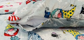 Karácsonyi Manók mikroplüss ágyneműhuzat 200x140cm+90x70cm TiaHome