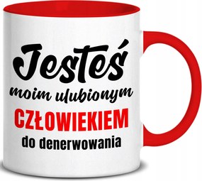 Bögre Piros Fül Beltéri 300ML Kedvenc Emberem Ajándék