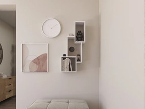 Fali polc ALITTY 96x46 cm, fehér