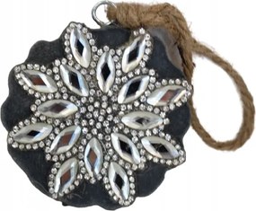 Dekorációs medál karácsonyfára 7 cm Decodomi