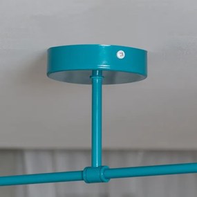 Felületre szerelhető csillár MOON 2xE27/15W/230V türkiz