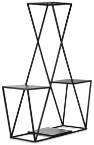 Virágállvány 95x78 cm fekete