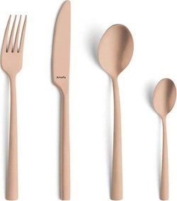 MANILLE VINTAGE 16 darabos rozsdamentes acél evőeszköz-készlet, rézszínű