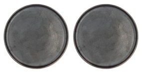 Fekete desszertes tányér szett 2 db-os ø 20,8 cm Fjord - Villa Collection