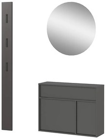 Antracitszürke előszoba bútor Ameca 2.0 – Germania