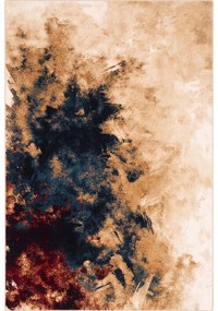 Gyapjú szőnyeg 133x180 cm Burst dark beige – Agnella