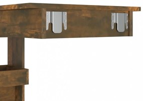 füstös tölgy színű fatermék fali bárasztal 102 x 45 x 103,5 cm