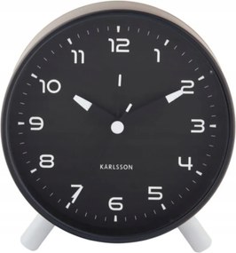 Ébresztőóra, elemes asztali óra fekete hálószobába, íróasztalra Orgullo