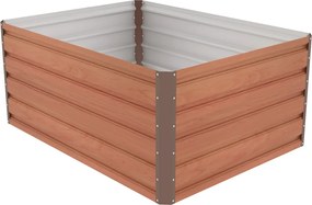 Emelt virágágy G21 Daisy 120 x 90 x 52 cm, fém,barna