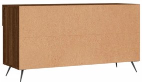 barna tölgy színű szerelt fa cipőpolc 102x35x55 cm