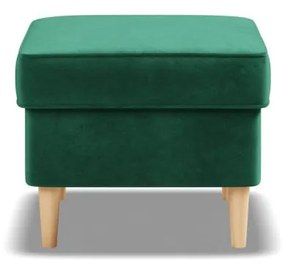 Uszak lábtartó, bársony, zöld