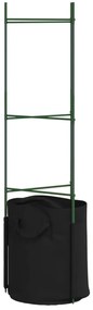 2 db acél és PP paradicsom ketrec növényzsákkal 116 cm