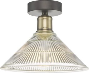 DAR LIGHTING BOY0175 BOYD Vintage Mennyezeti Lámpák Antik Sárgaréz, Átlátszó E27 IP20