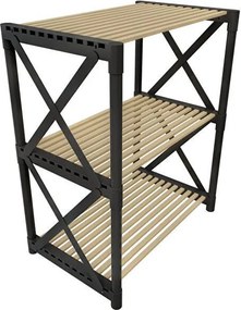 Pls fali polc, fekete, 54 cm – TR282PTR1166
