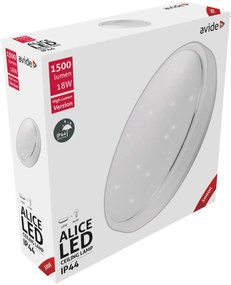 Avide LED Mennyezeti Lámpa IP44 Alice 18W 330*100mm WW 3000K