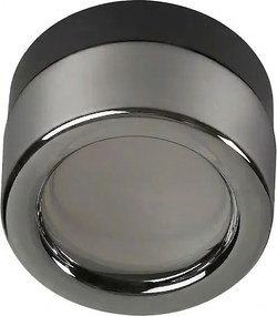 Ideal Lux - LED fürdőszobai mennyezeti lámpa LOLLY 1xGX53/9W/230V átm.10,5 cm fekete/füstszínű